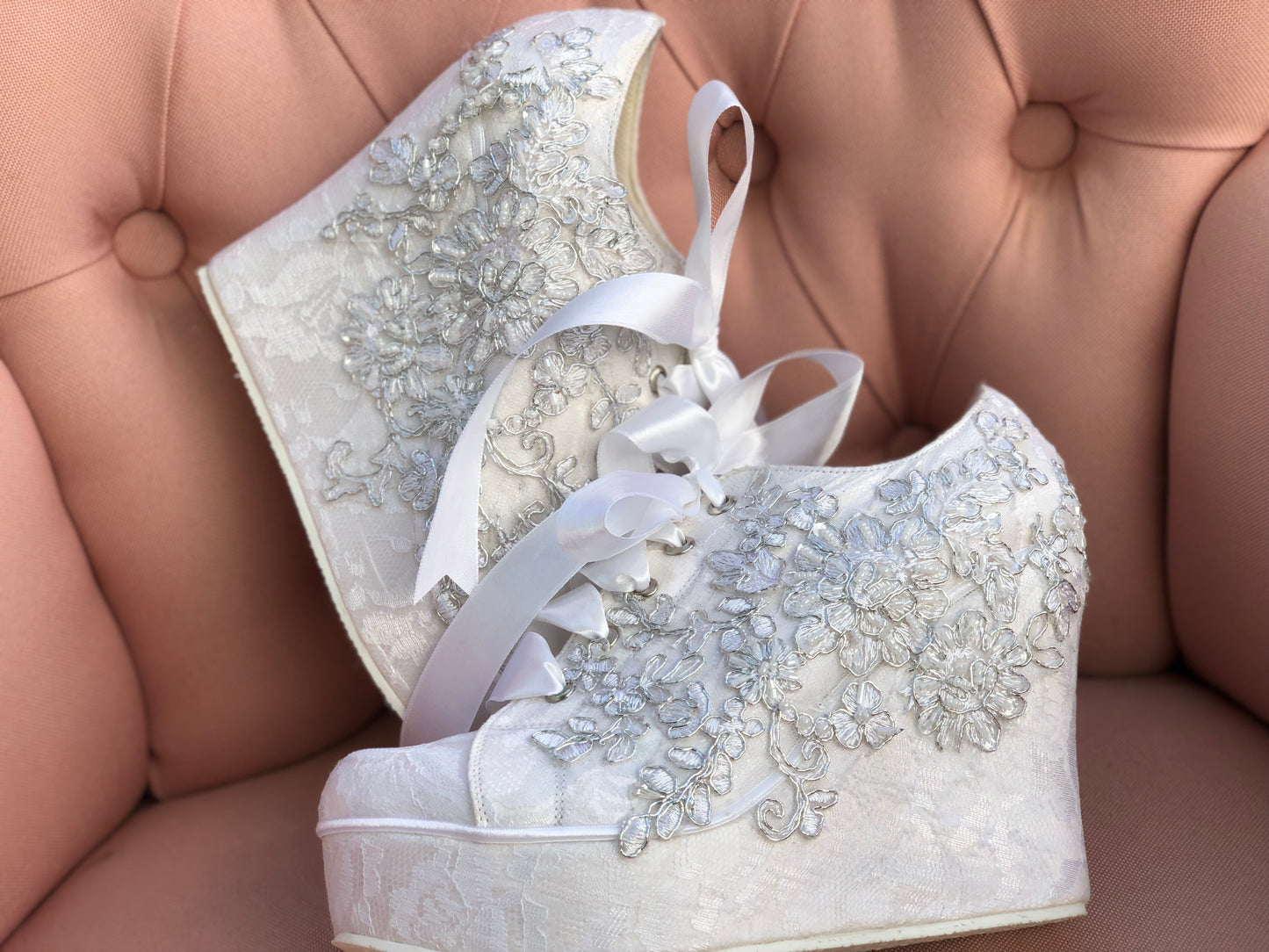 Zapatos de Plataforma Para Novia