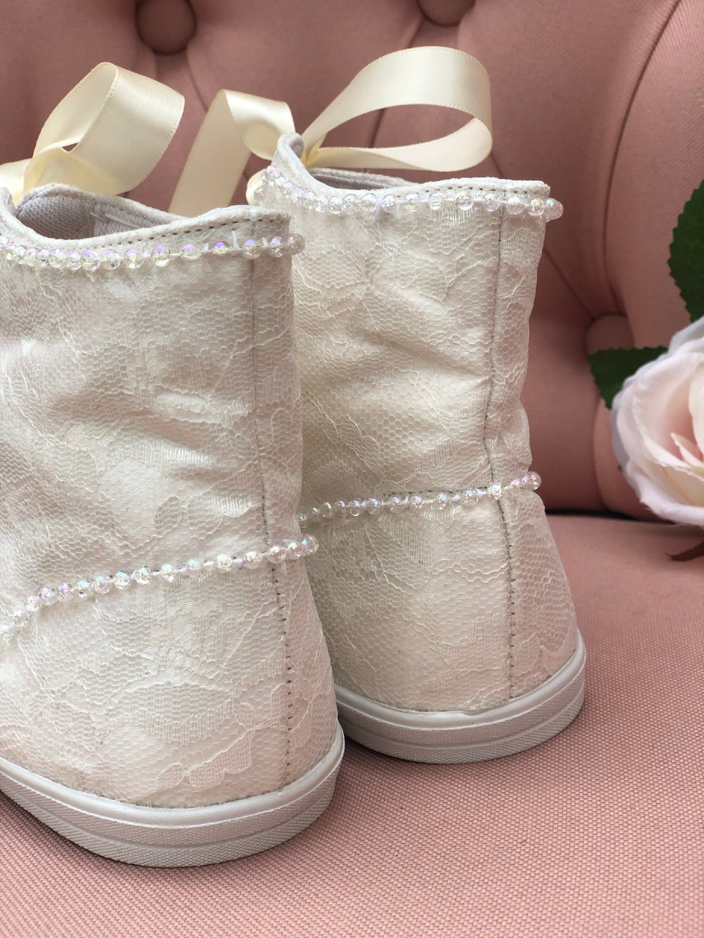 Zapatos tenis primera comunion, boda, novia, quince años