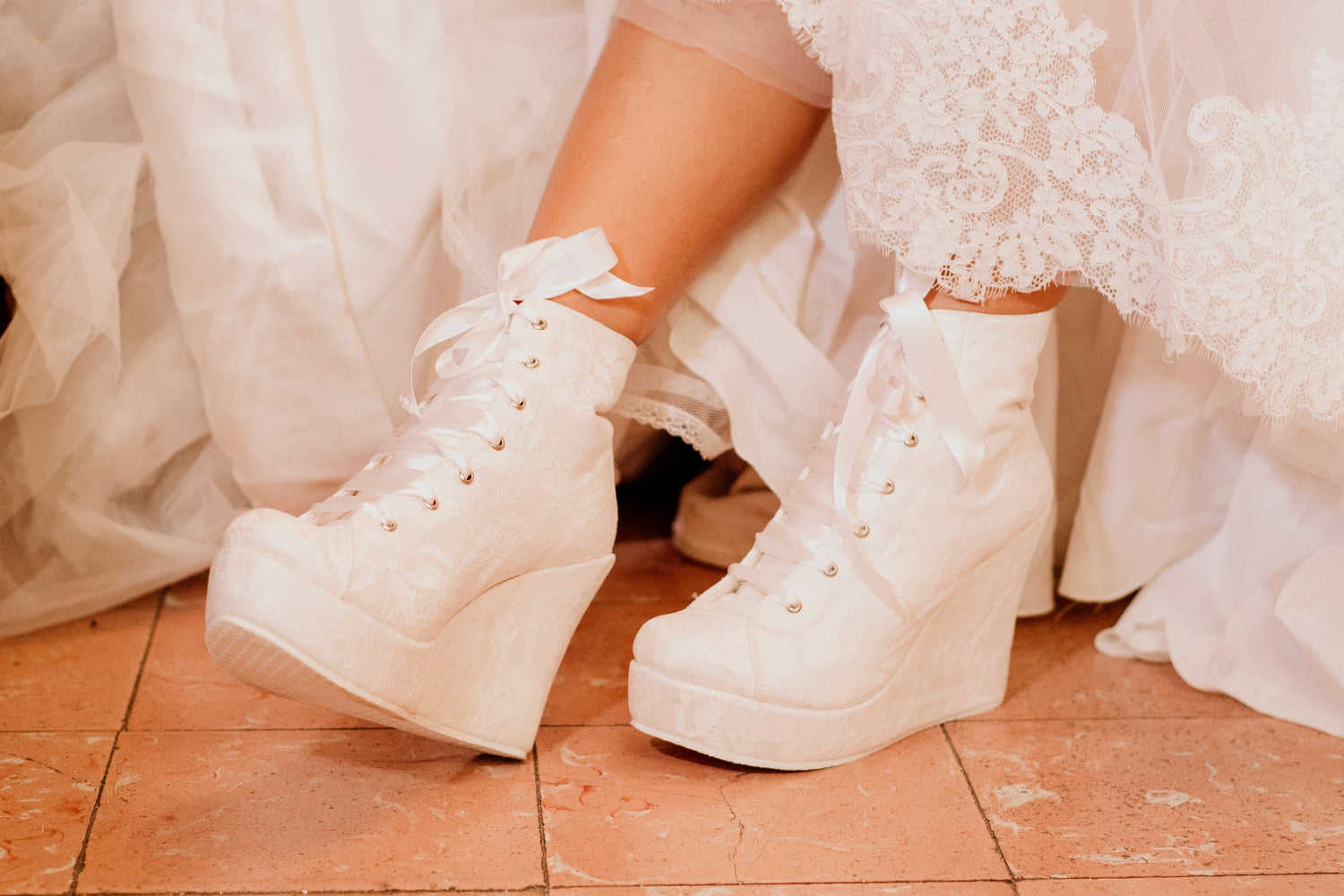 Zapatos de Novia Plataforma Bota