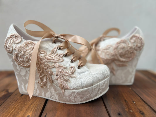 Zapatos de Novia con Oro Rosa