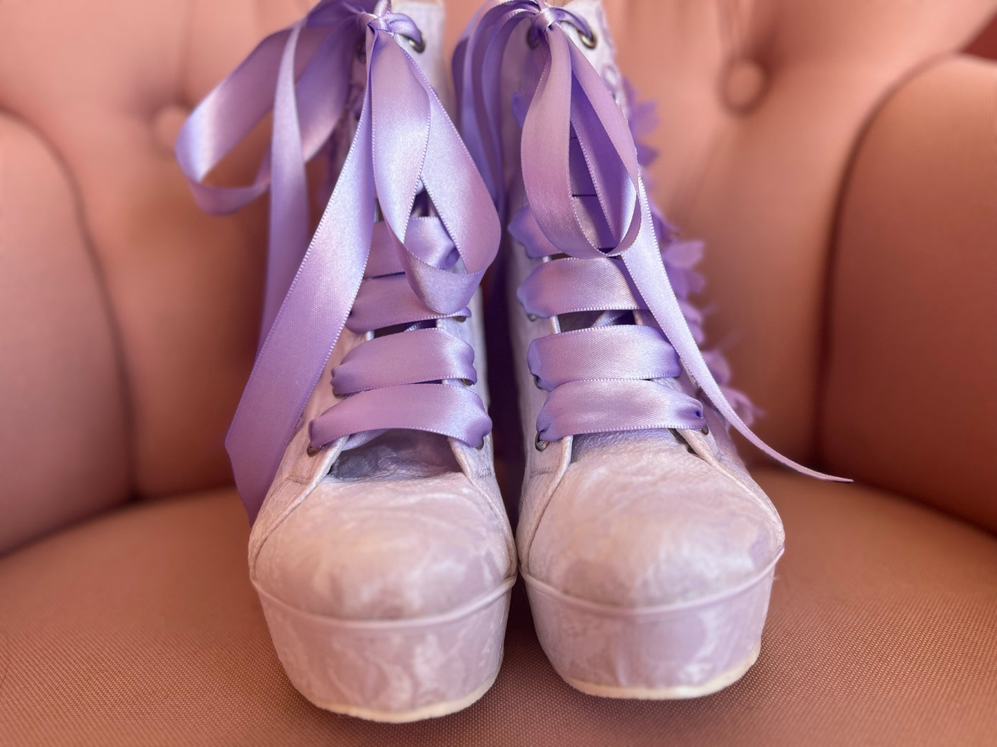 Zapatos para quinceañera lila, tenis de plataforma para quinceañeras