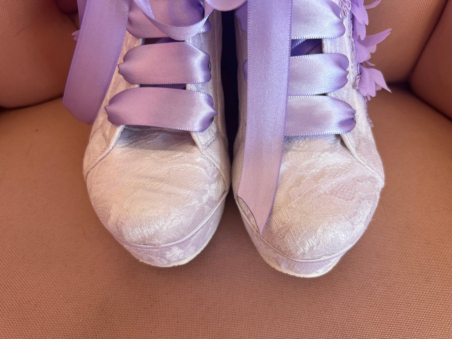 Zapatos para quinceañera lila, tenis de plataforma para quinceañeras