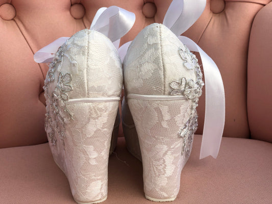 Zapatos de Novia Con Plata