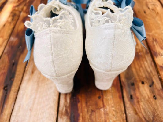 Zapatos de Novia con Plataforma estilo Victorianos