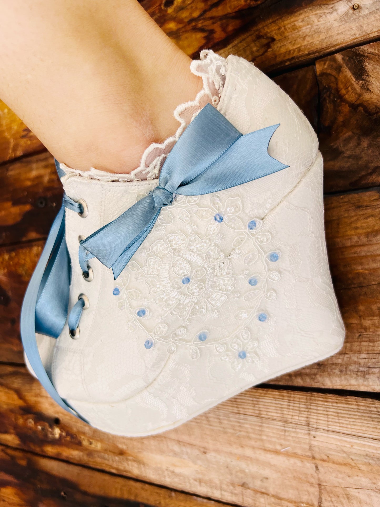 Zapatos de Novia con Plataforma estilo Victorianos