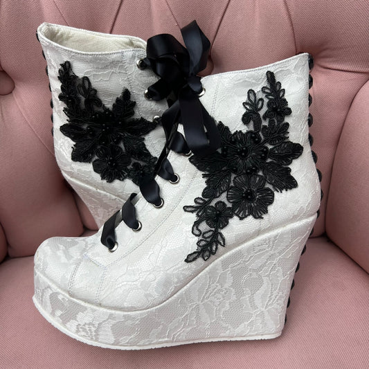 Tenis De Novia o Quinceañera Con Negro