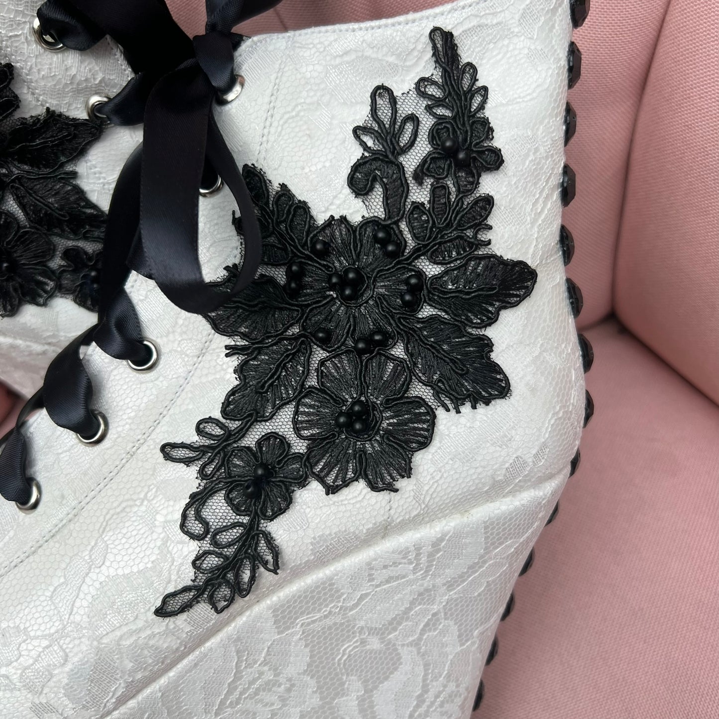 Tenis De Novia o Quinceañera Con Negro