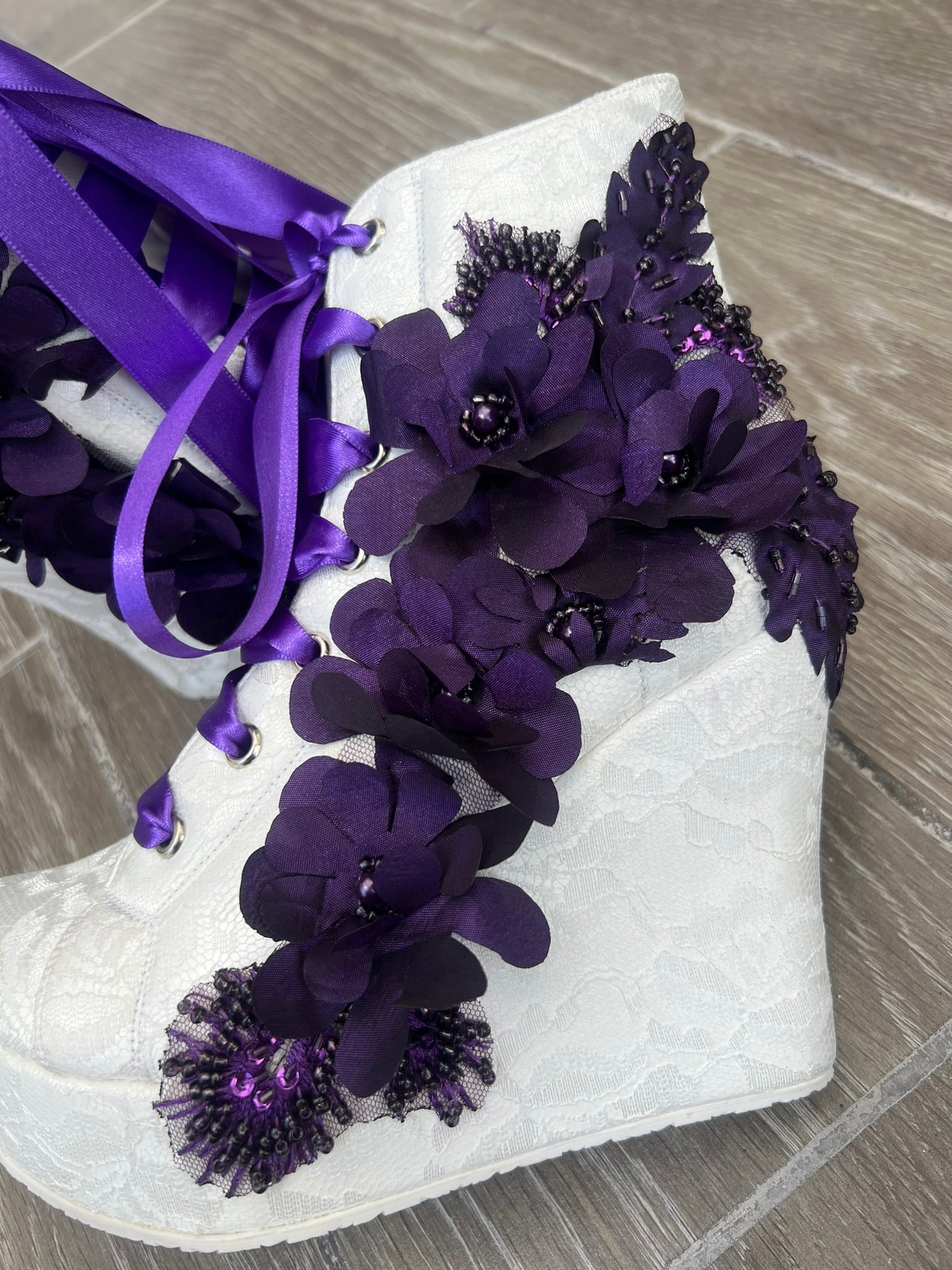 Zapatos para quinceañera en morado