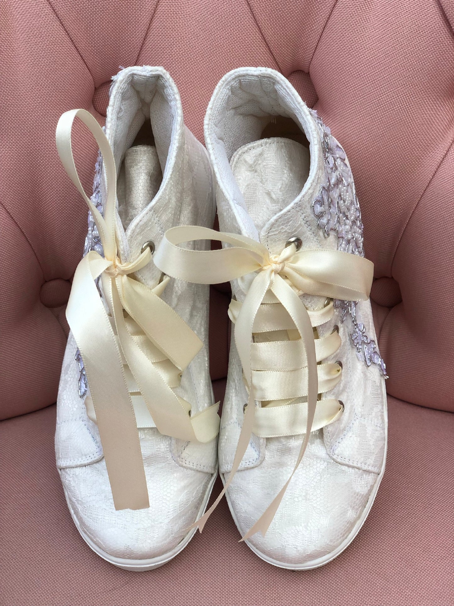 Zapatos tenis para novia, quince años o primera comunion