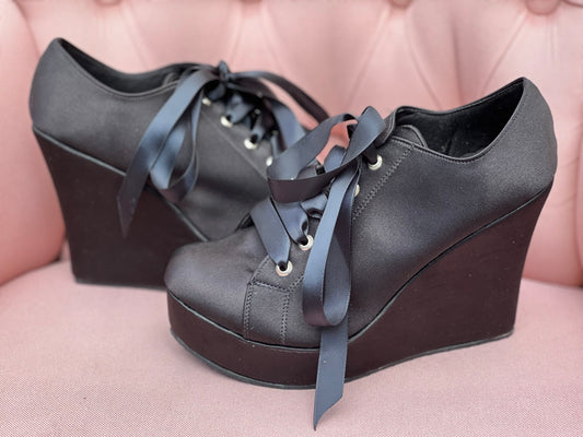 Zapatos Negros de Mujer Cómodos Plataforma